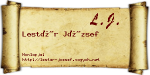 Lestár József névjegykártya