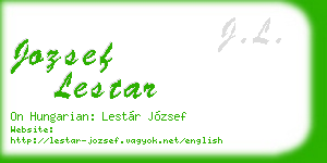 jozsef lestar business card